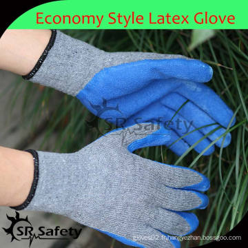 SRSAFETY 10g doublure en coton doublée en latex bleu usine de gants